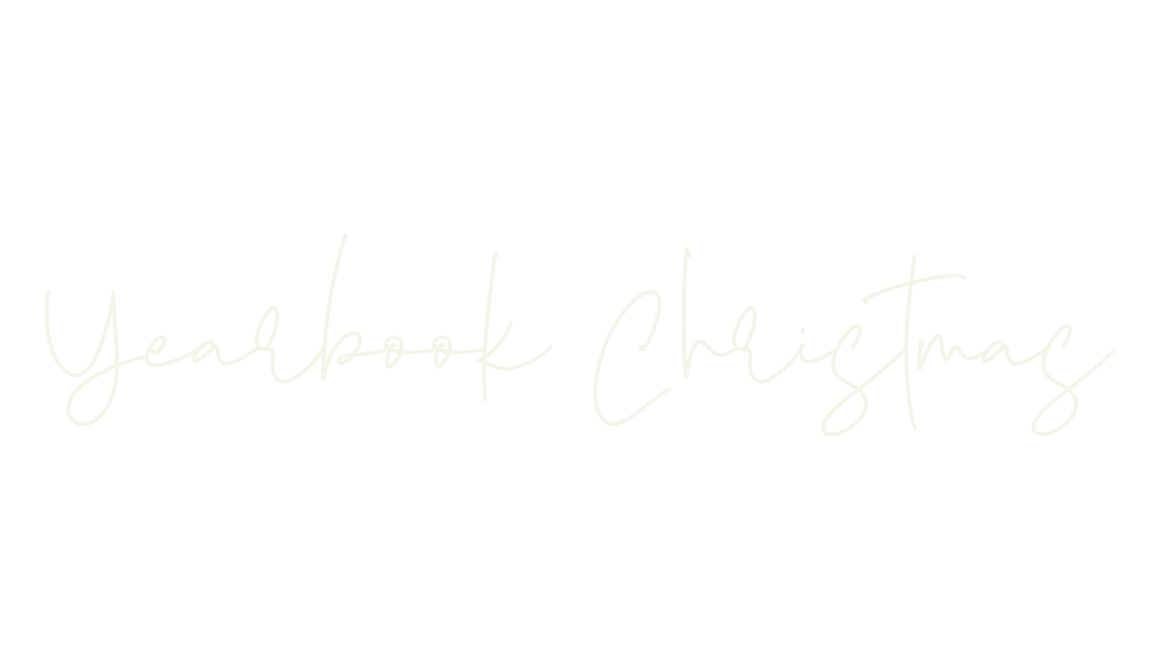 Yearbook Christmas, typewriter font preview