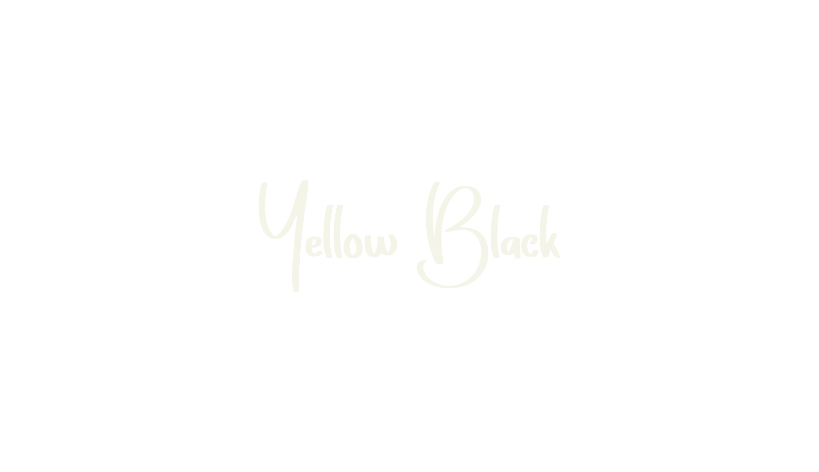 Yellow Black, handwriting font preview