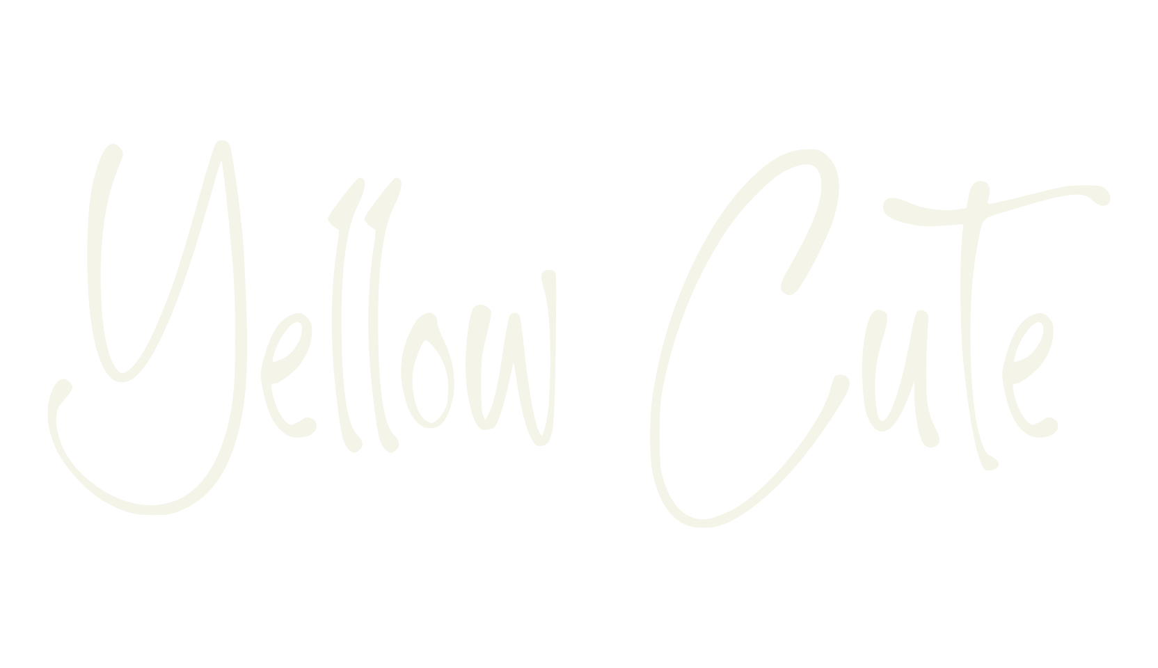 Yellow Cute, handwriting font preview