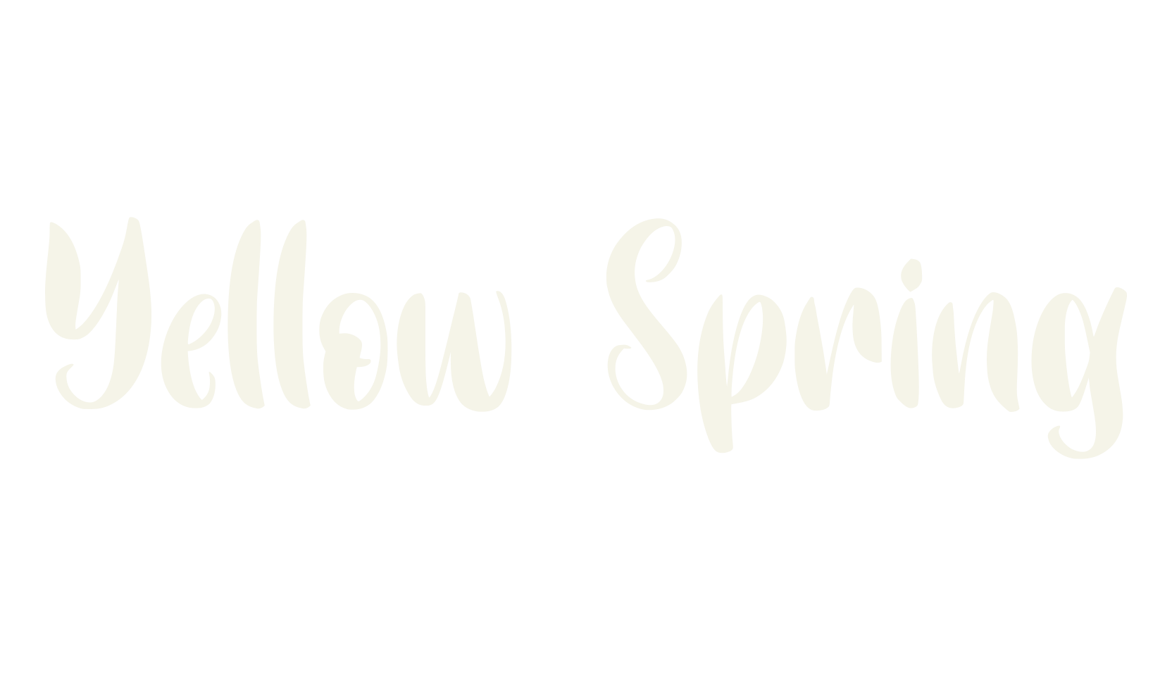 Yellow Spring, handwriting font preview