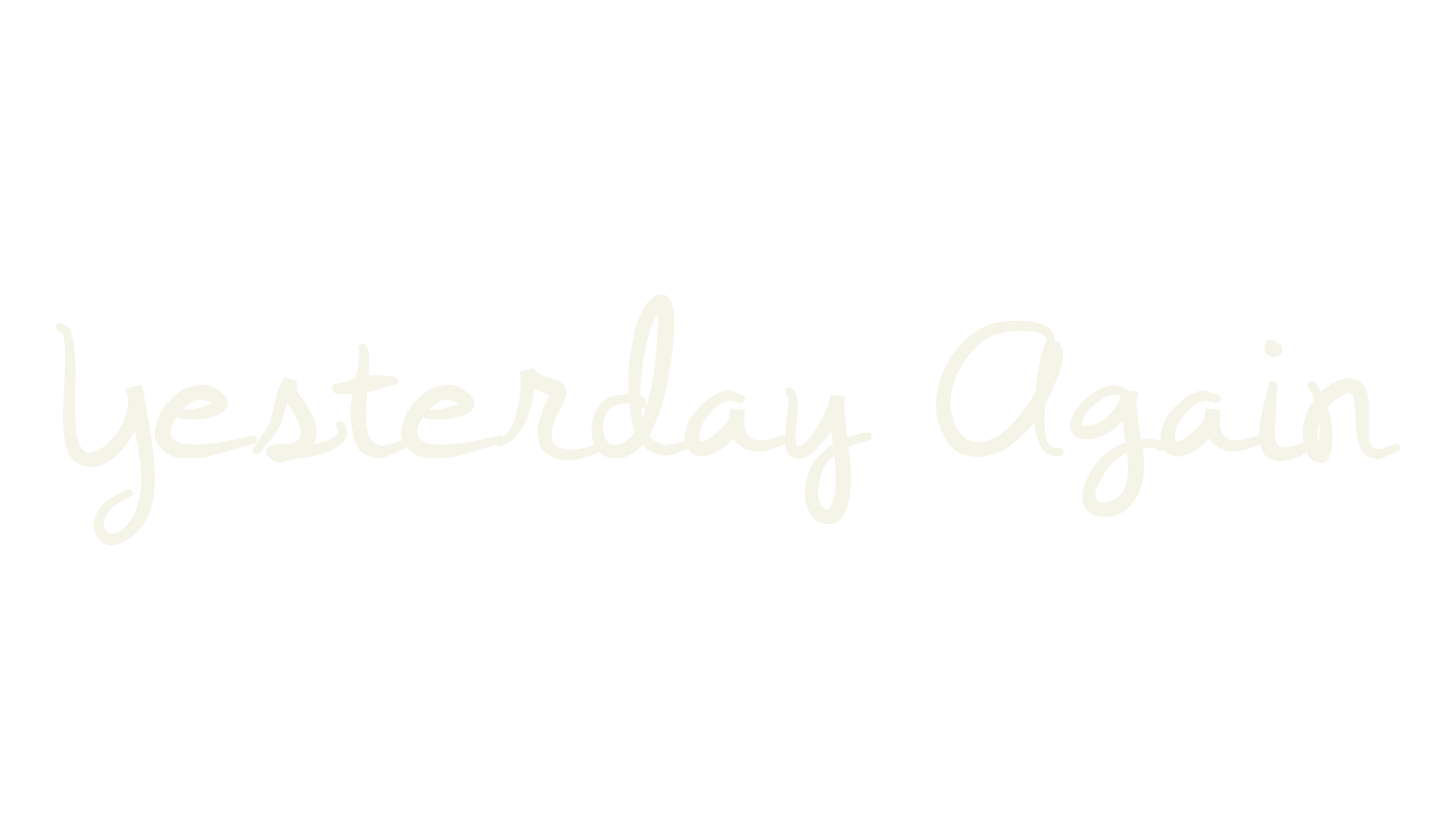 Yesterday Again, fashion script font preview
