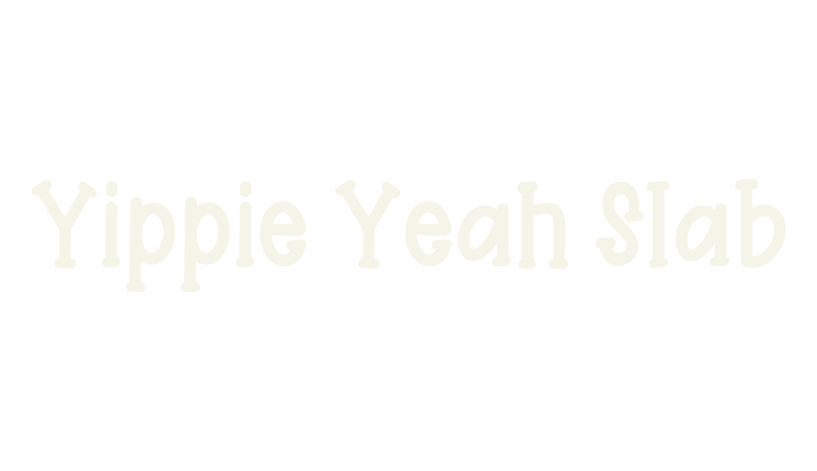 Yippie Yeah Slab, display market font preview