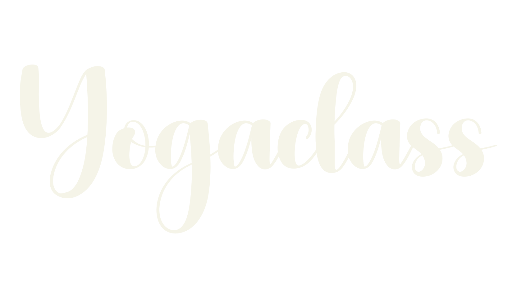 Yogaclass, calligraphy font preview