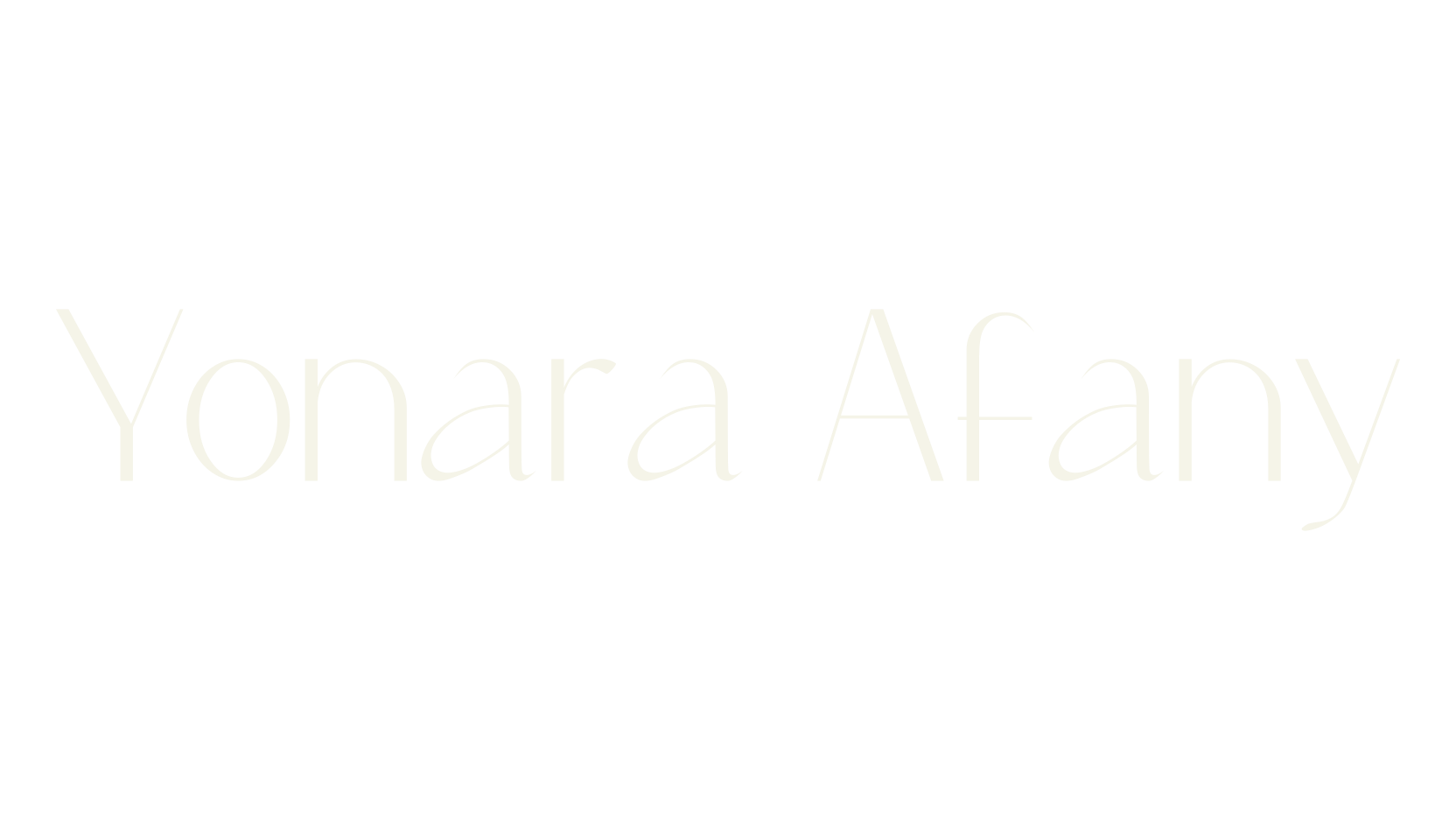 Yonara Afany, wedding font preview