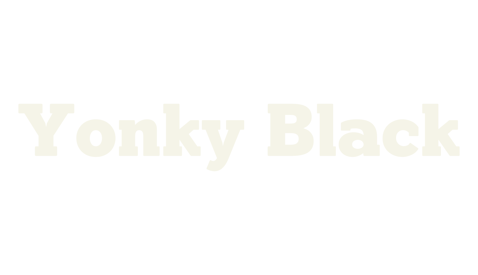 Yonky Black, slab-serif font preview
