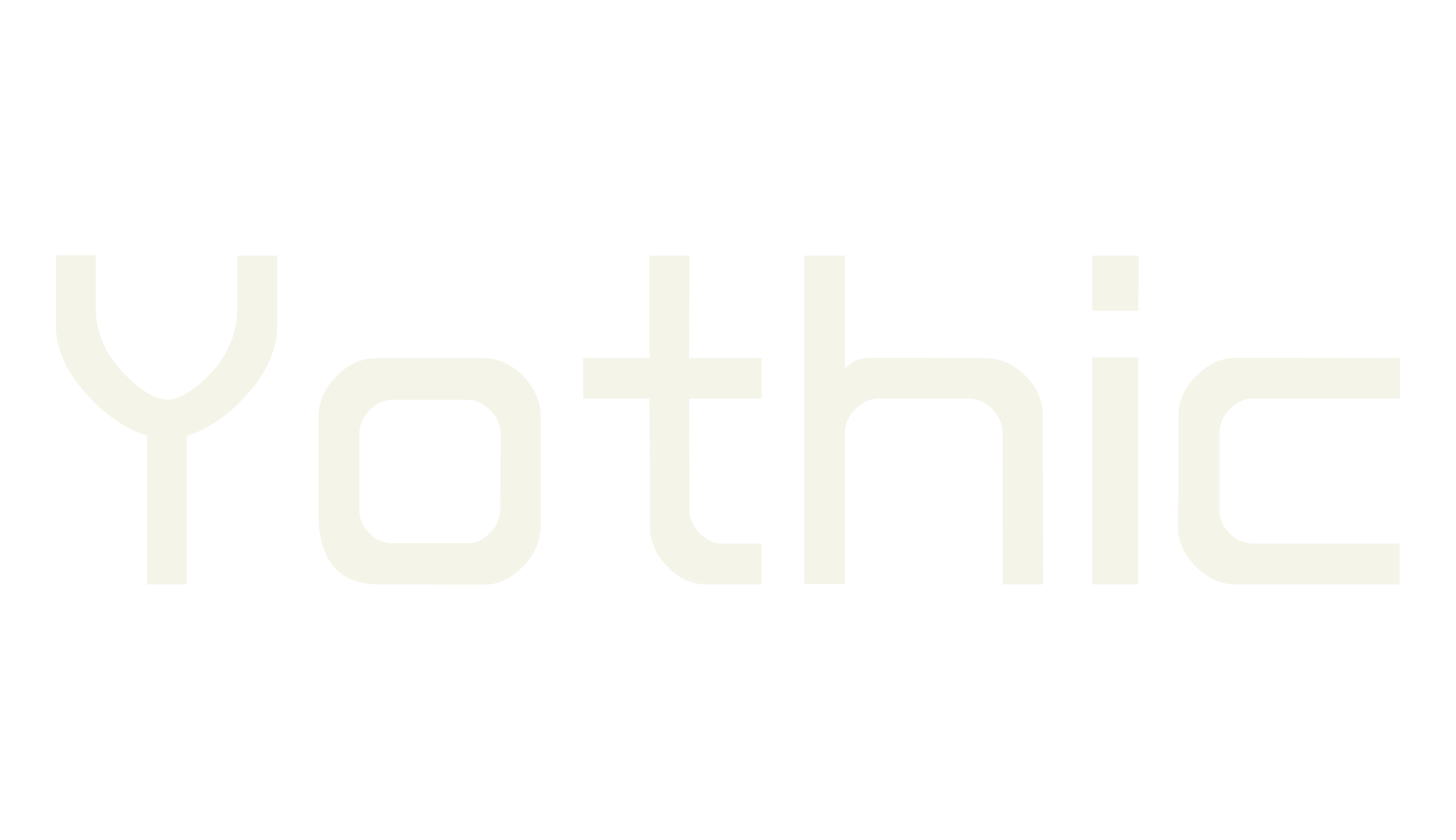 Yothic, futuristic font preview