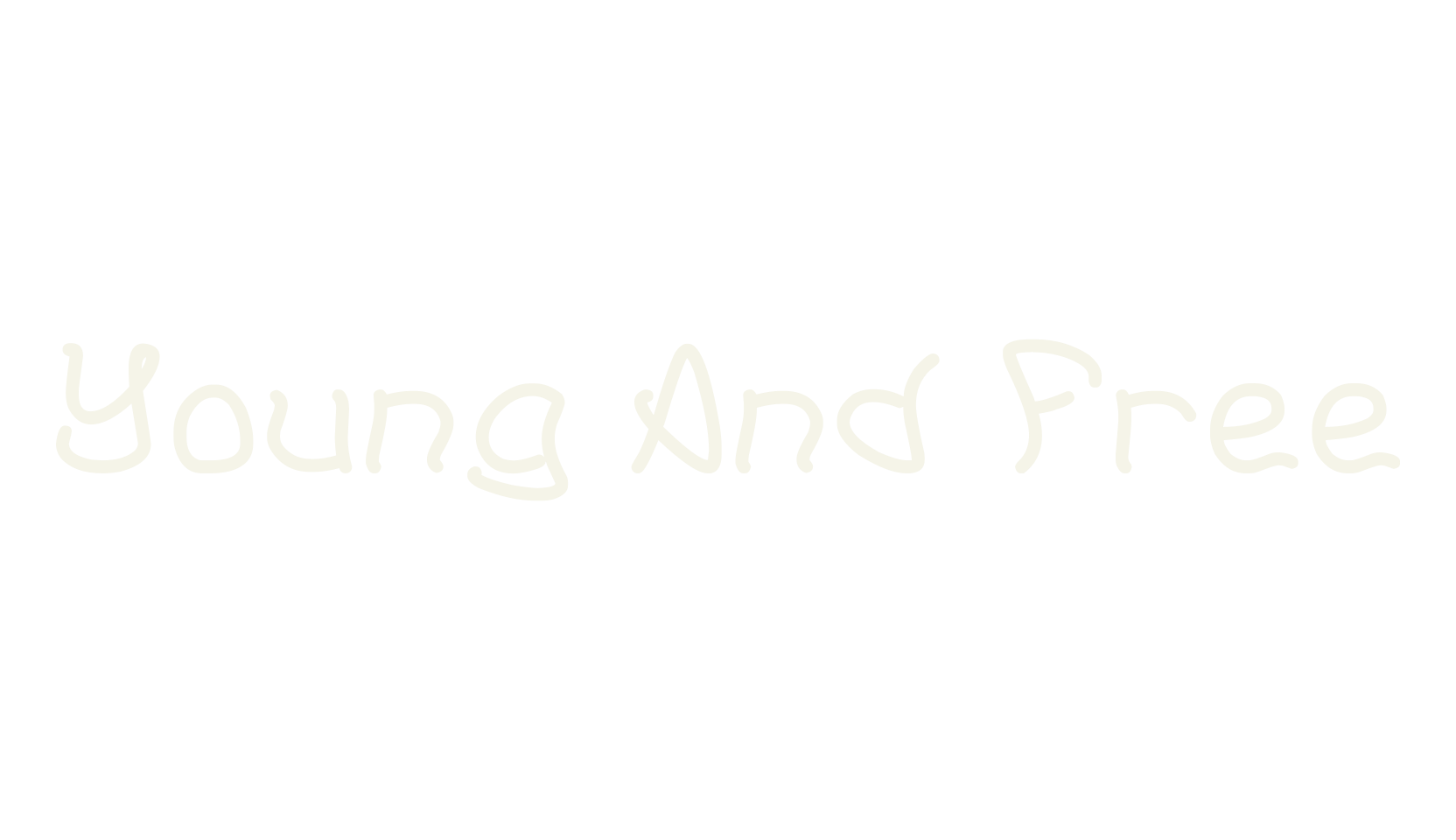 Young And Free, fashion script font preview