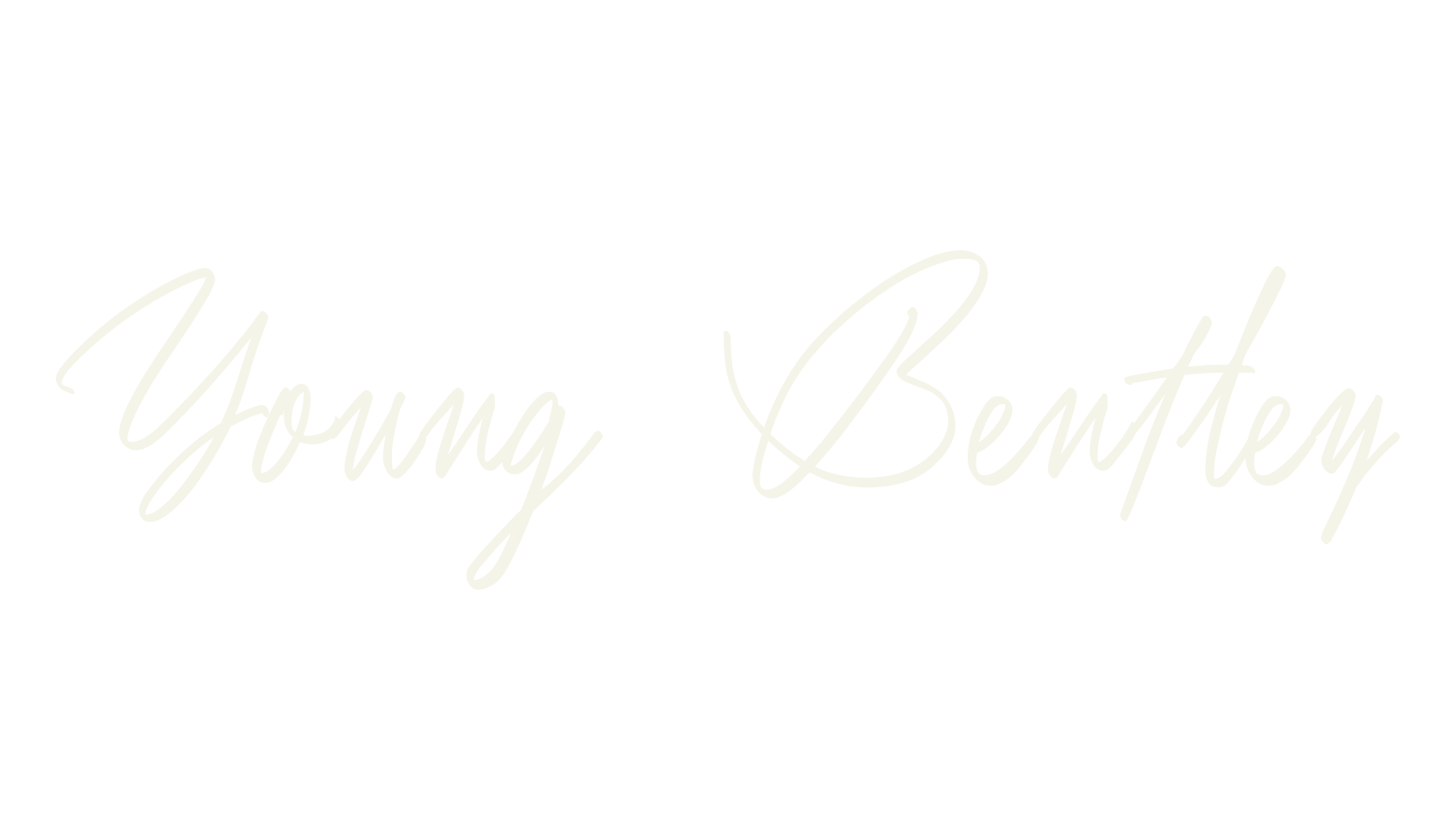 Young Bentley, fashion script font preview