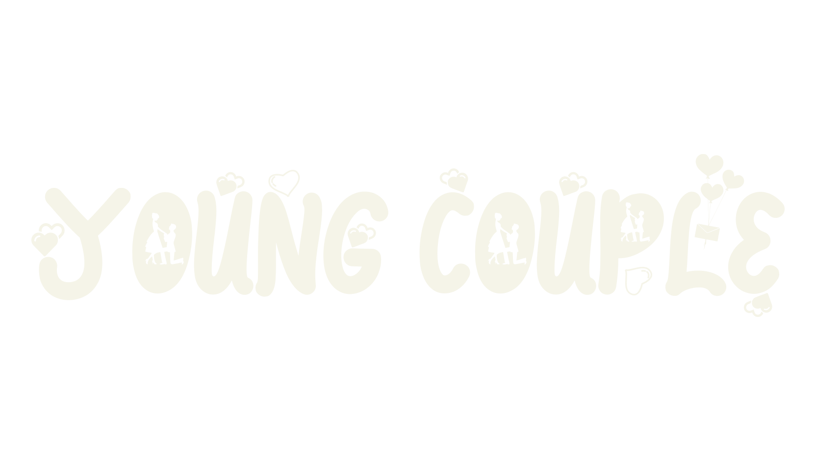 YOUNG COUPLE, procreate font preview