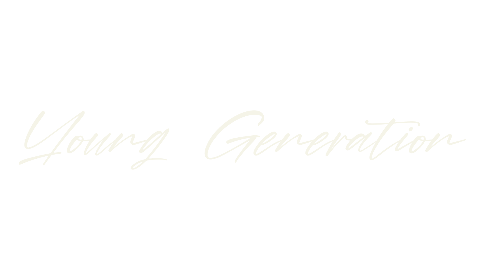 Young Generation, italic font preview