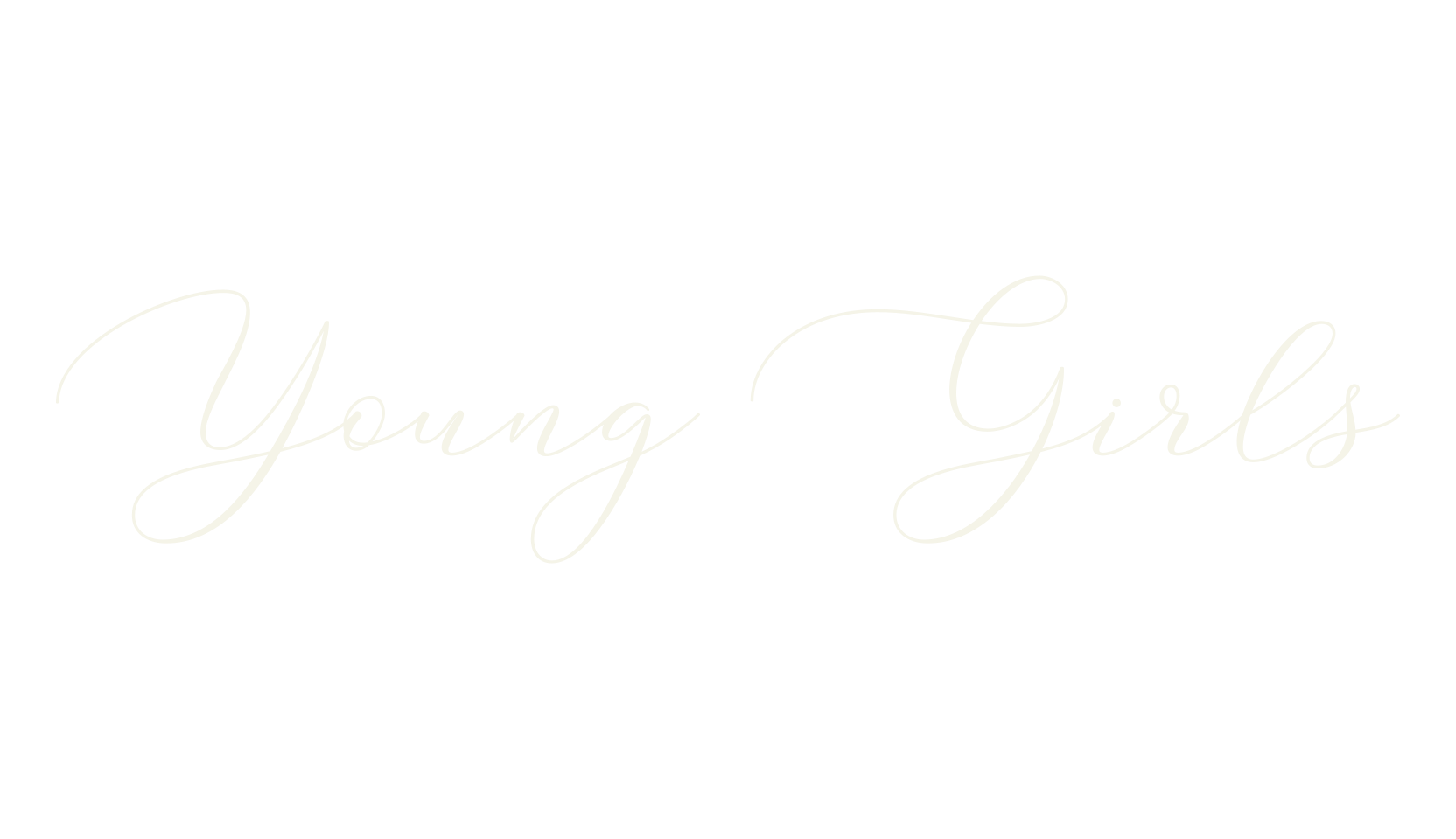 Young Girls, cursive font preview