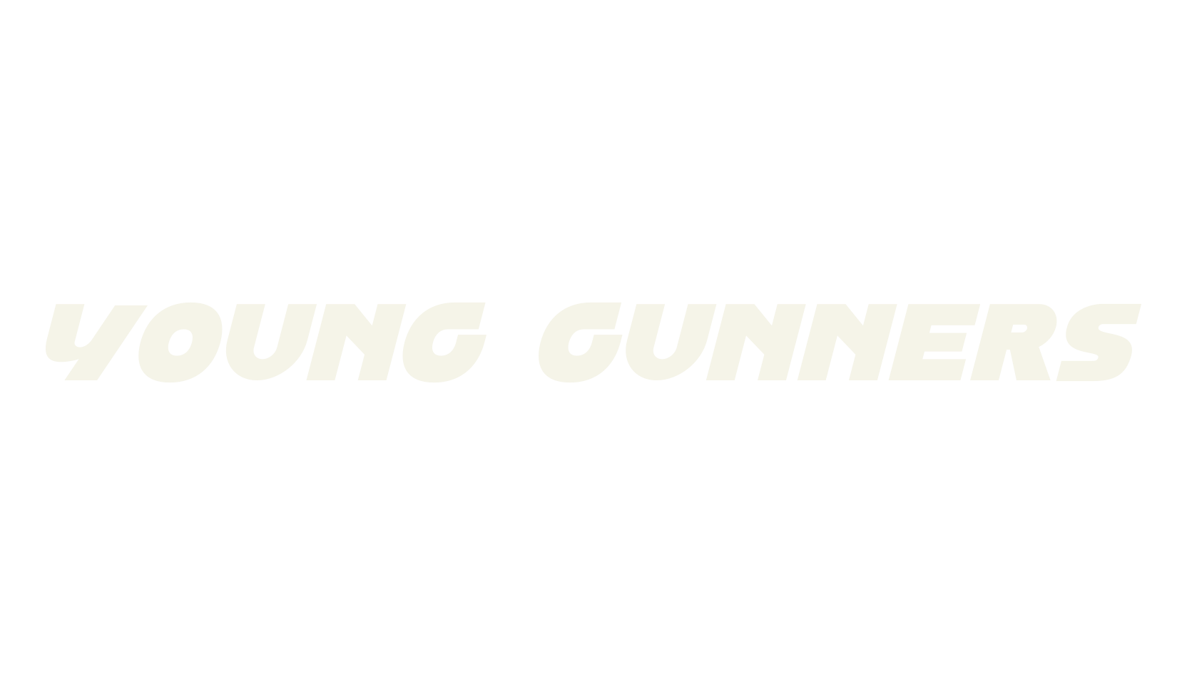 Young Gunners, futuristic font preview