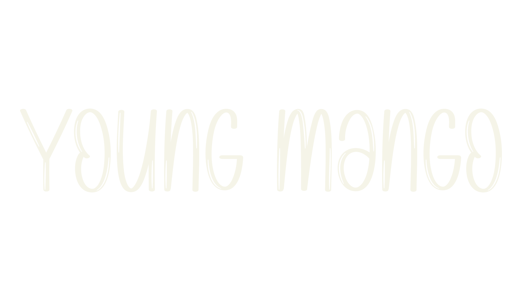Young Mango, handwriting font preview