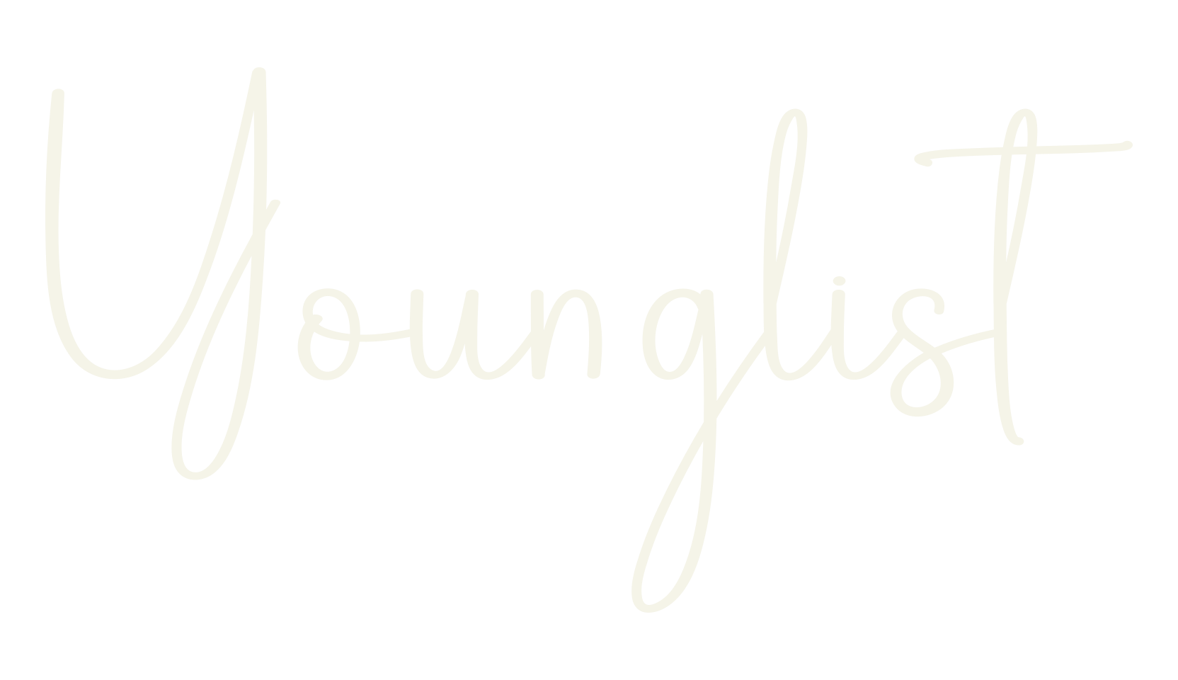 Younglist, calligraphy font preview