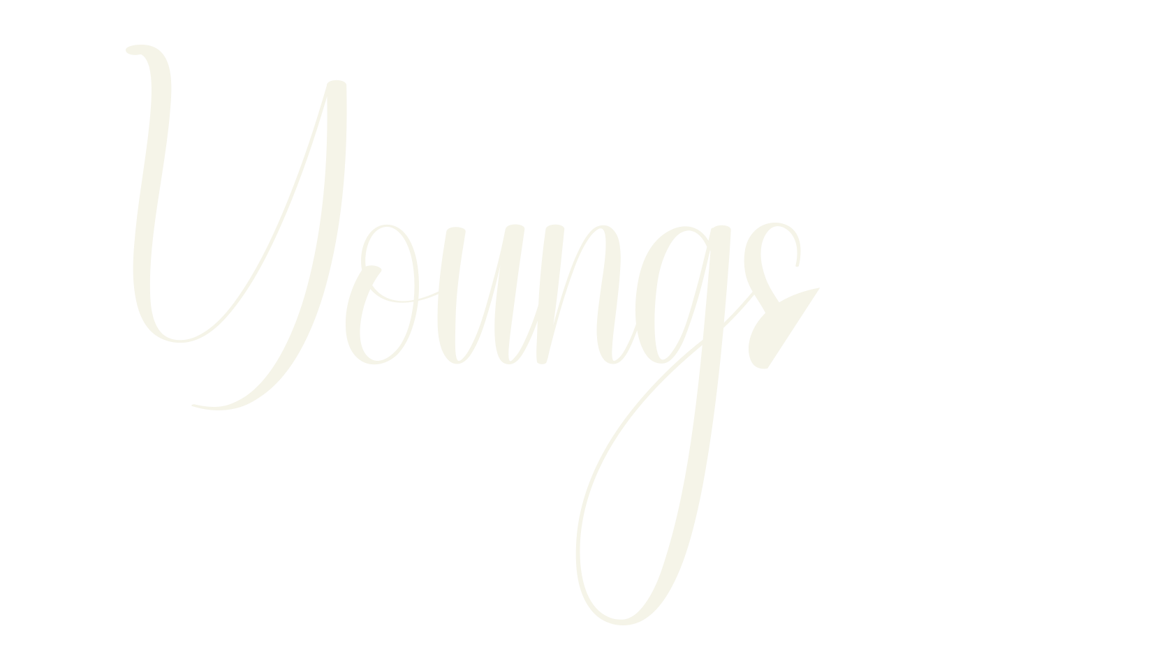 Youngster, calligraphy font preview