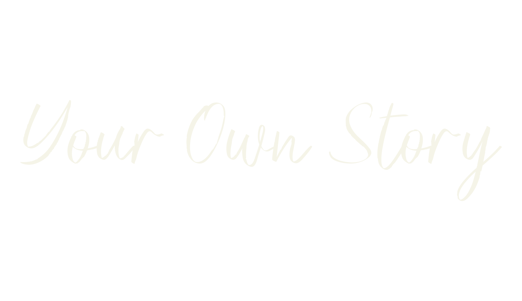 Your Own Story, handwriting font preview