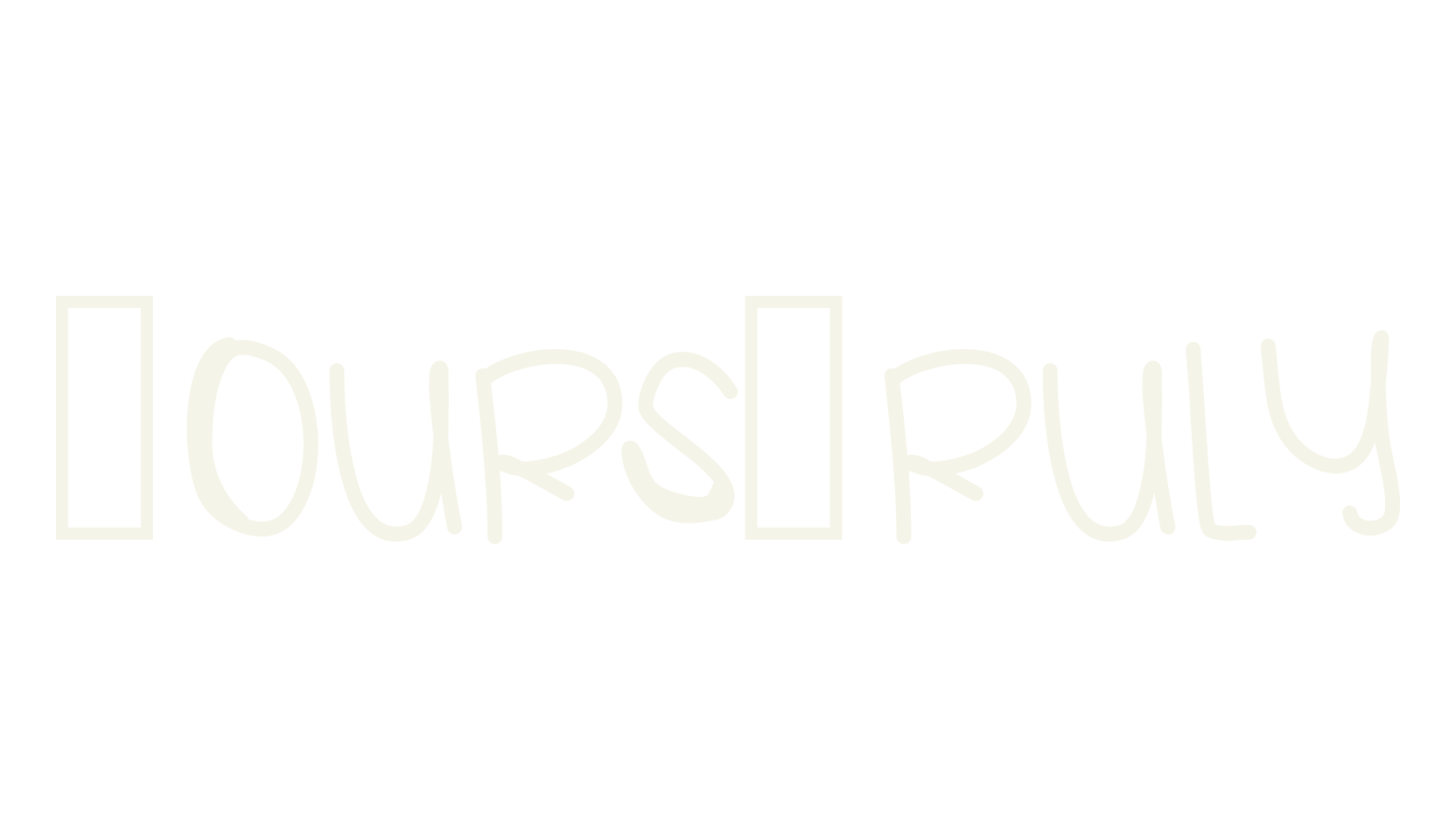 YoursTruly, handwritten font preview