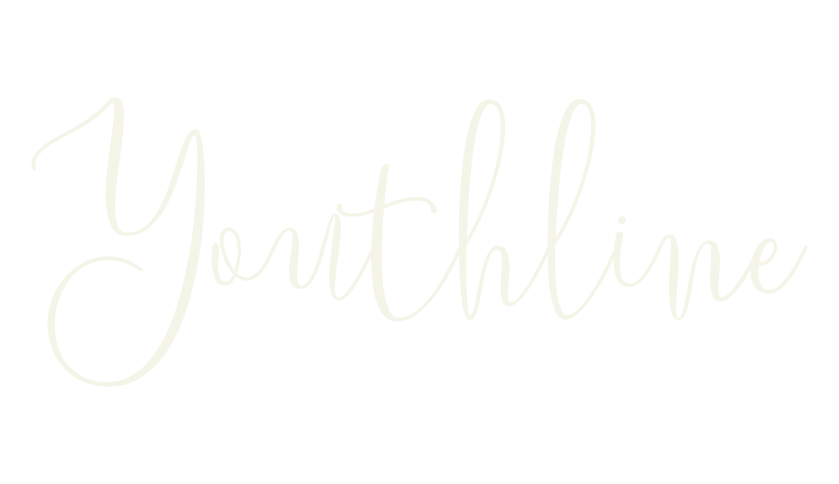 Youthline, cursive font preview