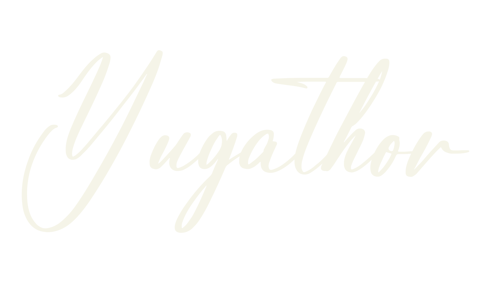 Yugathor, script font preview