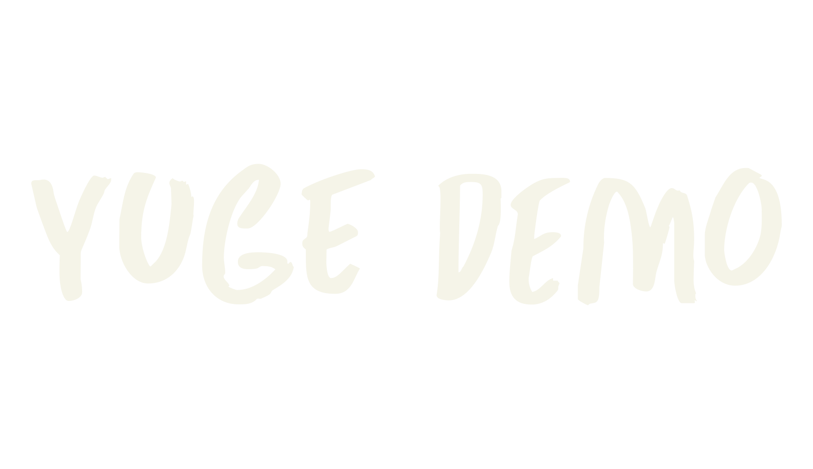 Yuge DEMO, fashion script font preview