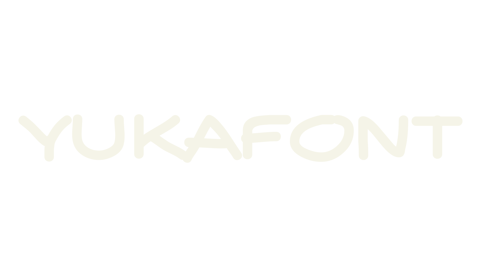 YUKAFONT, sans font preview