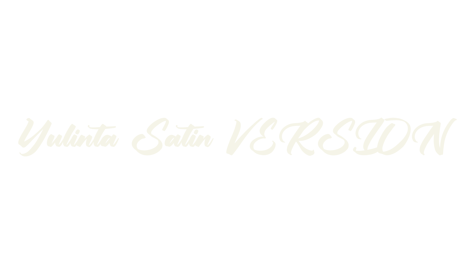 Yulinta Satin VERSION, script font preview