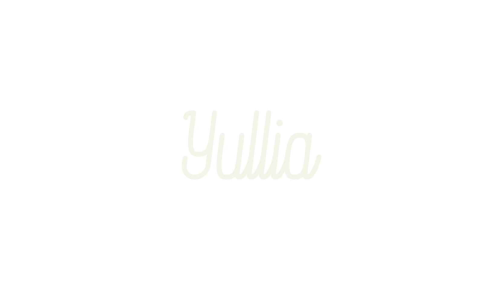 Yullia, script font preview