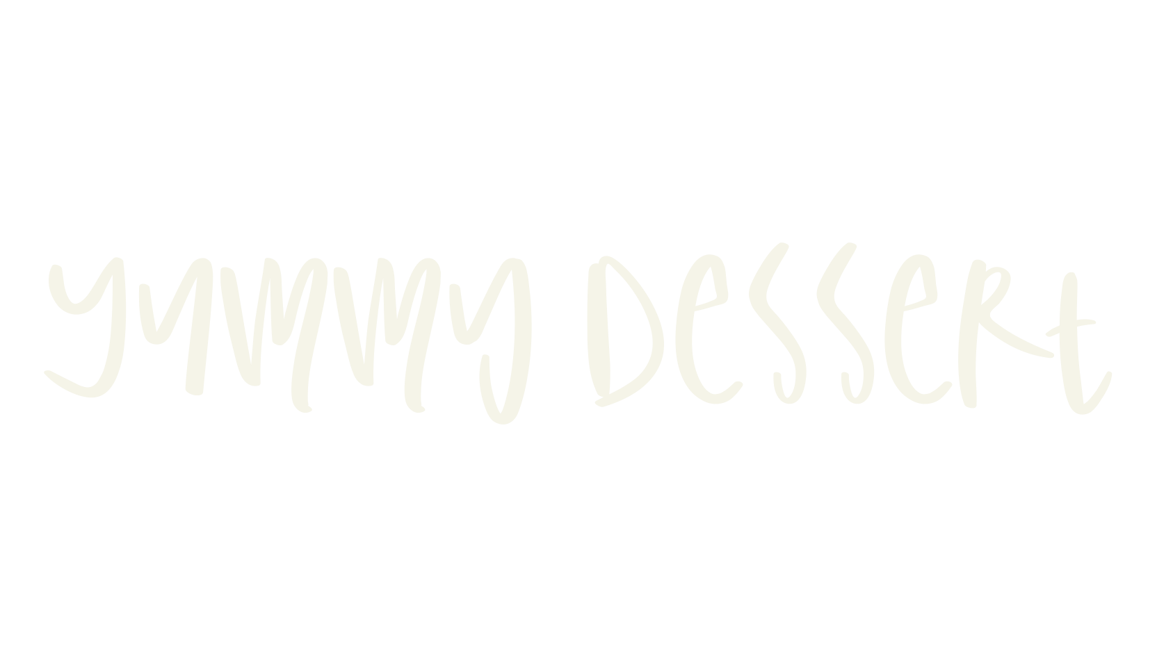 Yummy Dessert, fun font preview