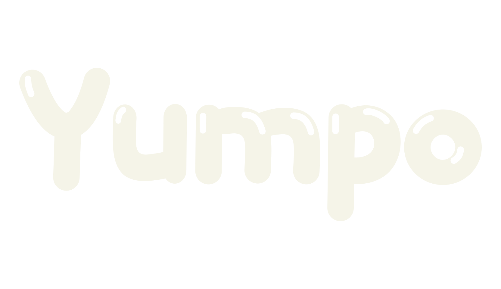 Yumpo, bubble letters font preview