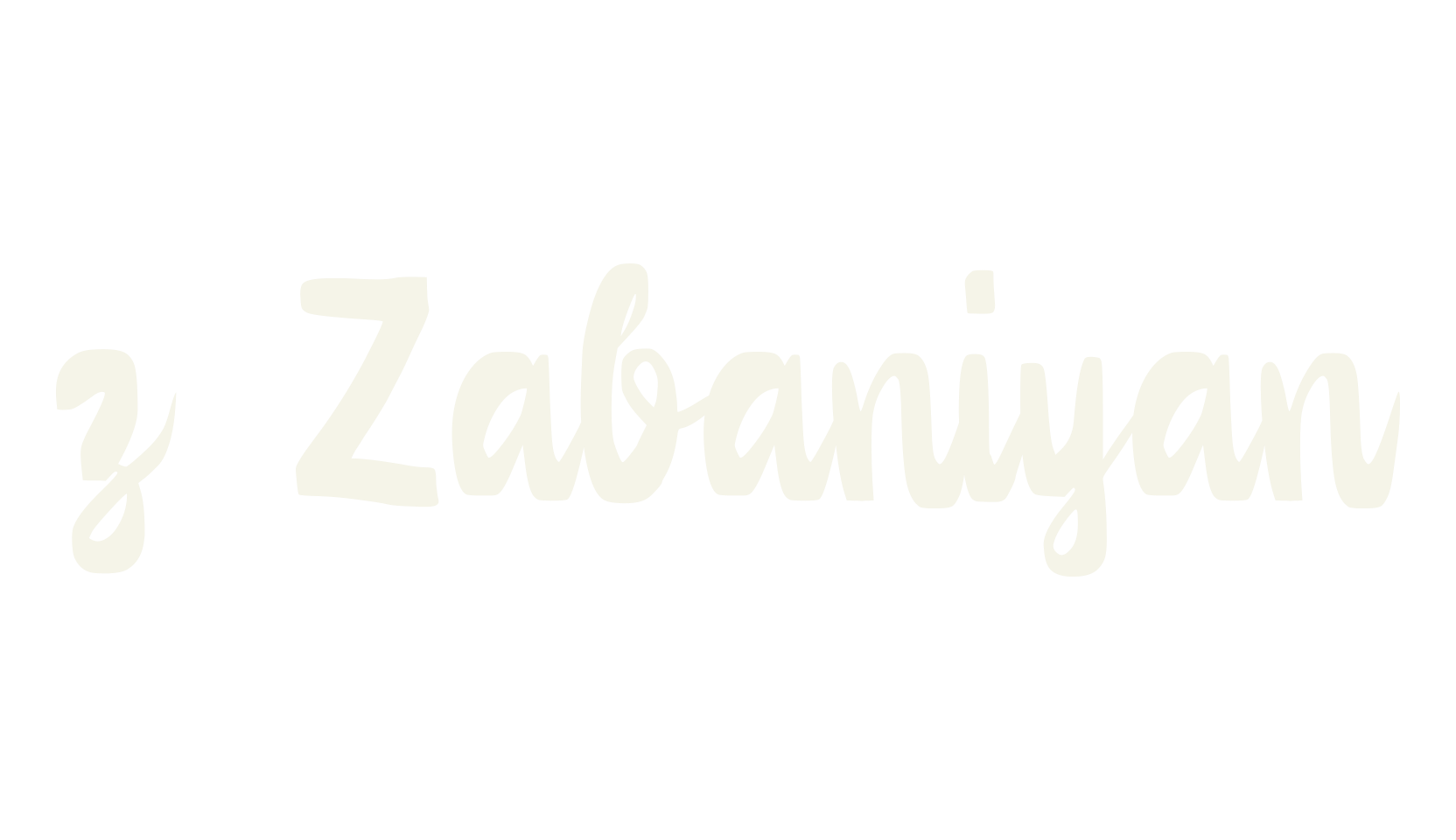 z Zabaniyan, calligraphy font preview