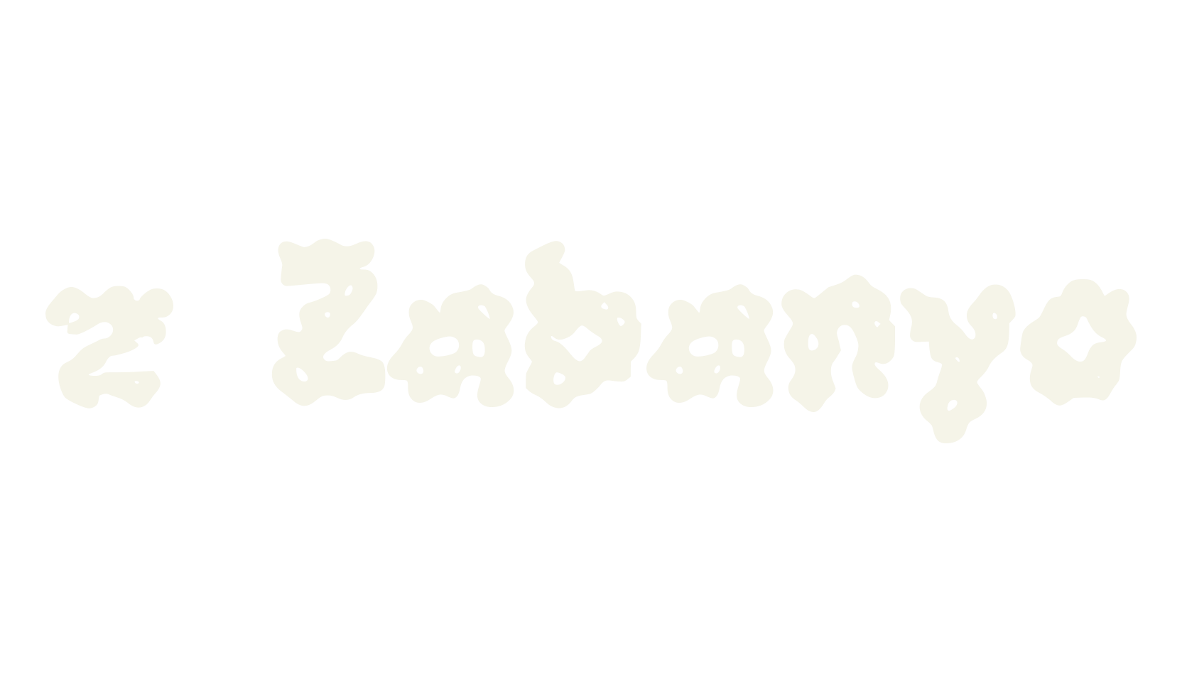 z Zabanyo, wavy font preview