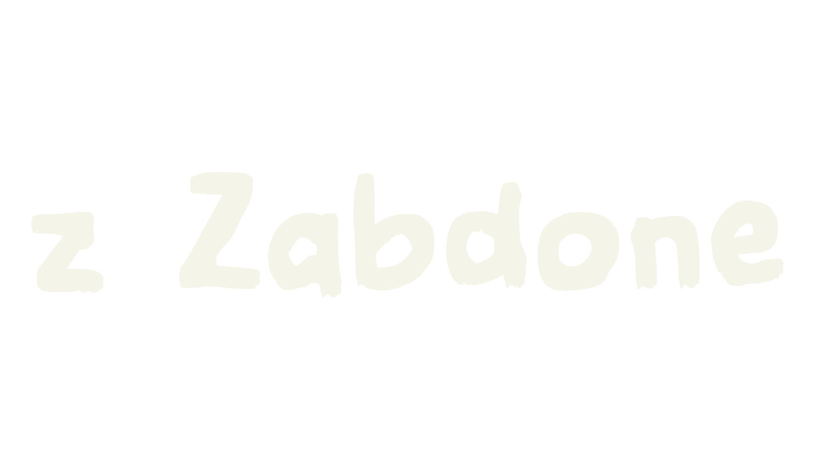 z Zabdone, funky font preview