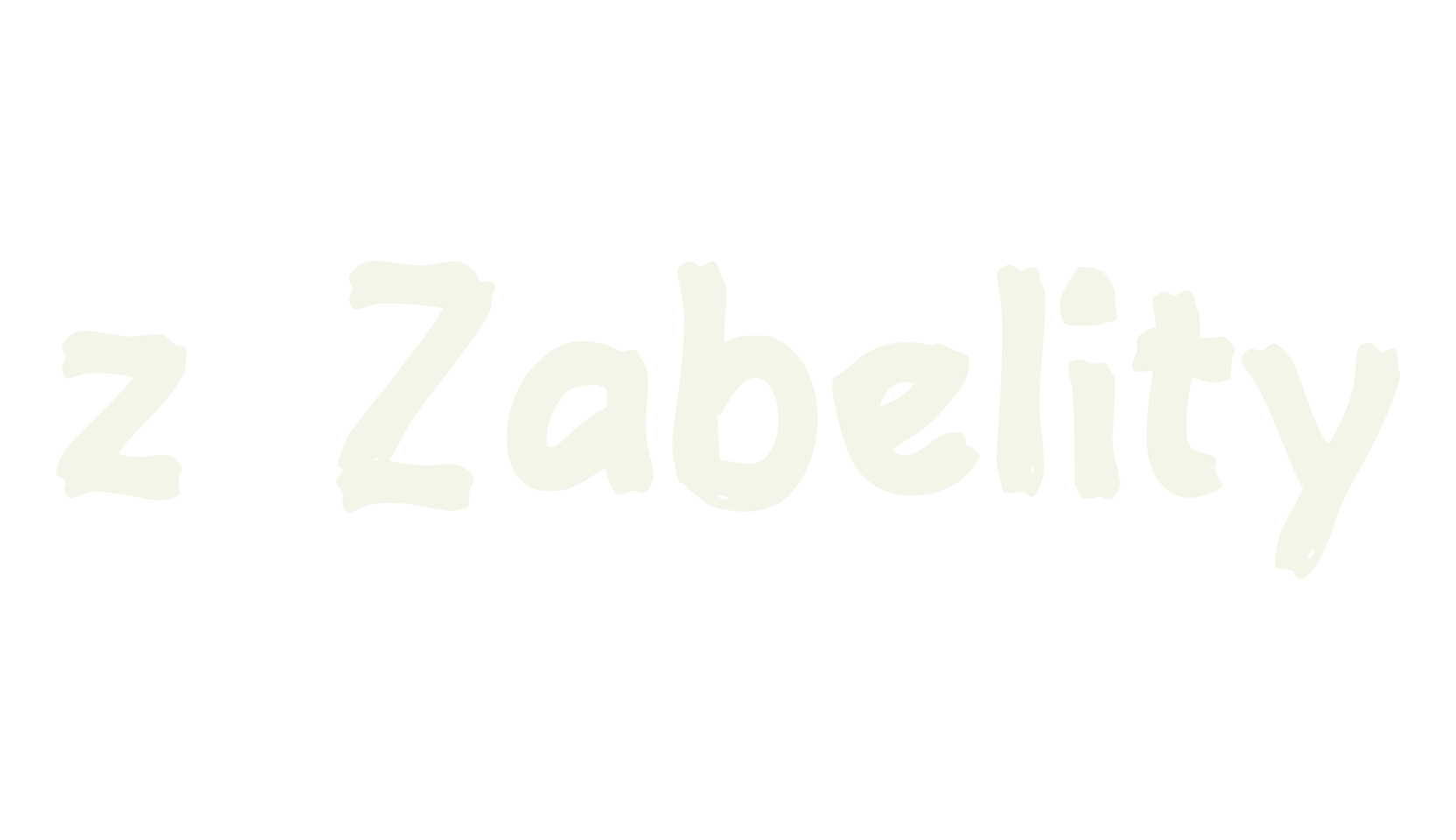 z Zabelity, cool font preview