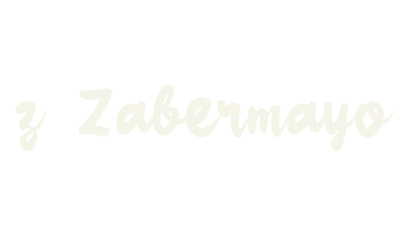 z Zabermayo, fashion script font preview