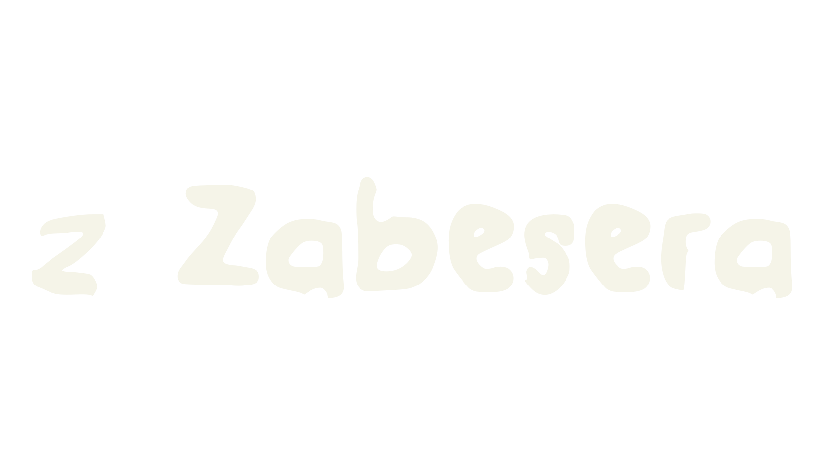 z Zabesera, handwritten font preview
