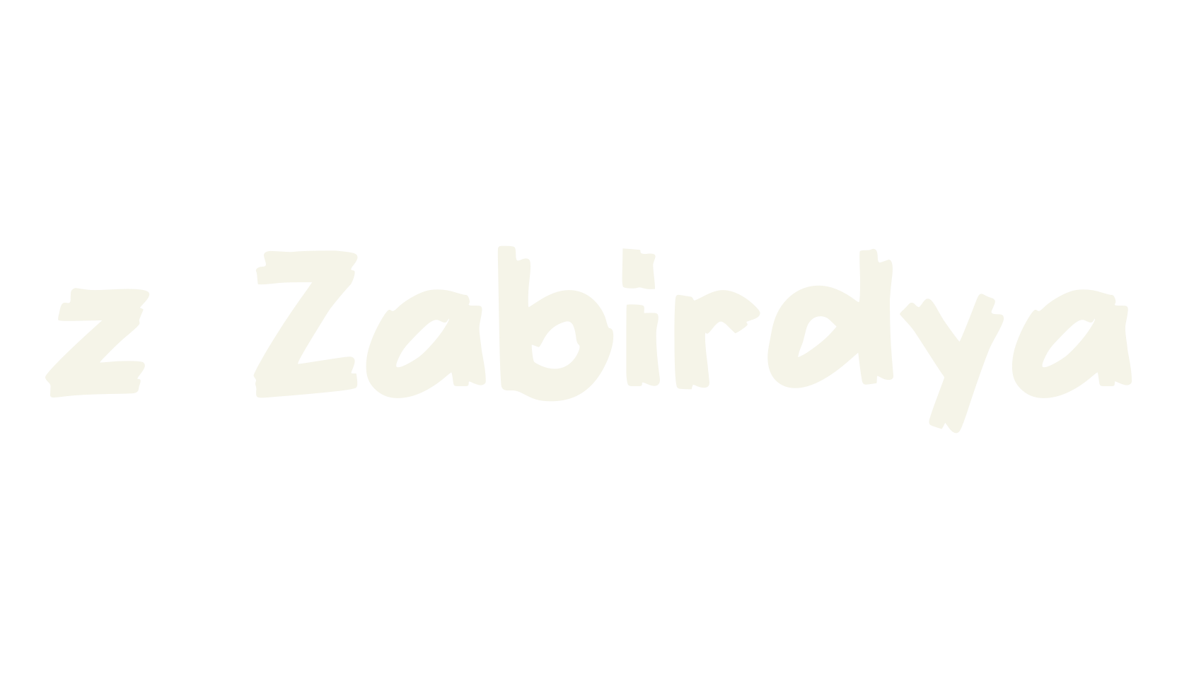 z Zabirdya, display market font preview
