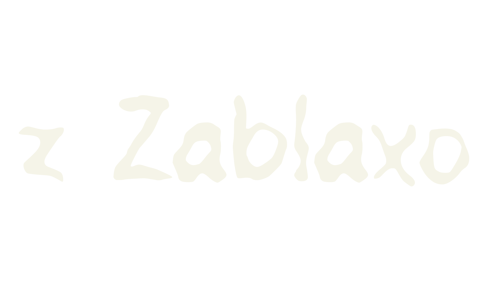 z Zablaxo, fashion sign font preview