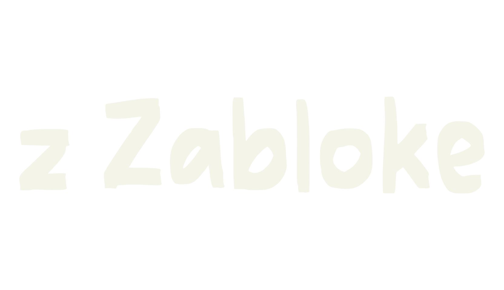 z Zabloke, handwritten font preview