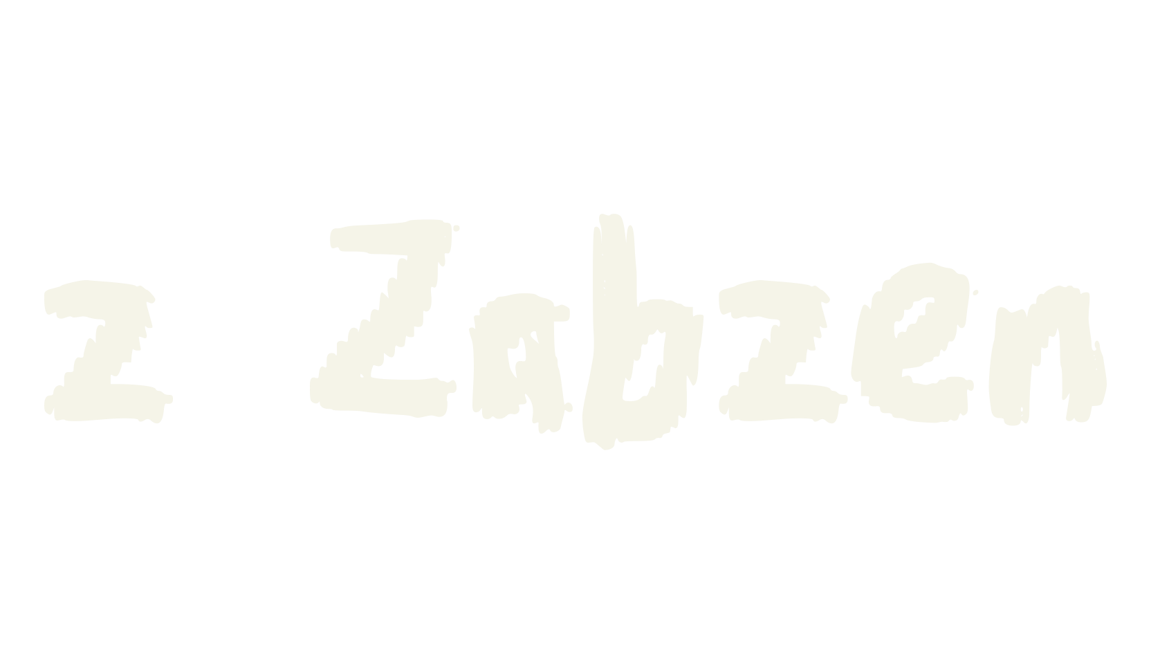 z Zabzen, display market font preview
