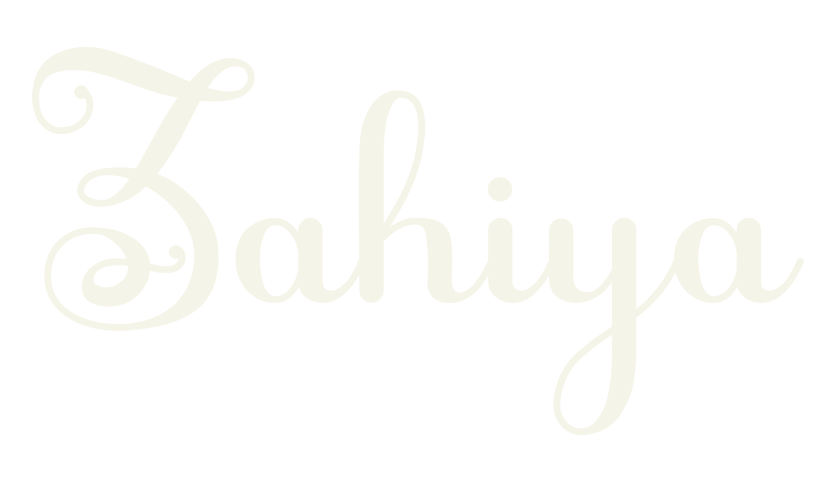 Zahiya, fashion script font preview