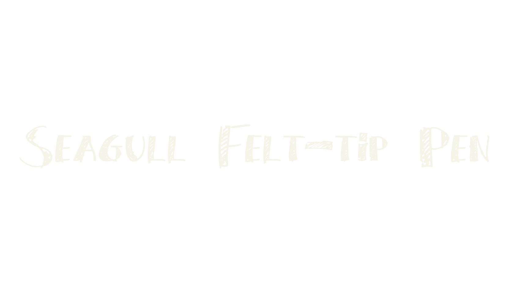Seagull Felt-tip Pen, graffiti font preview
