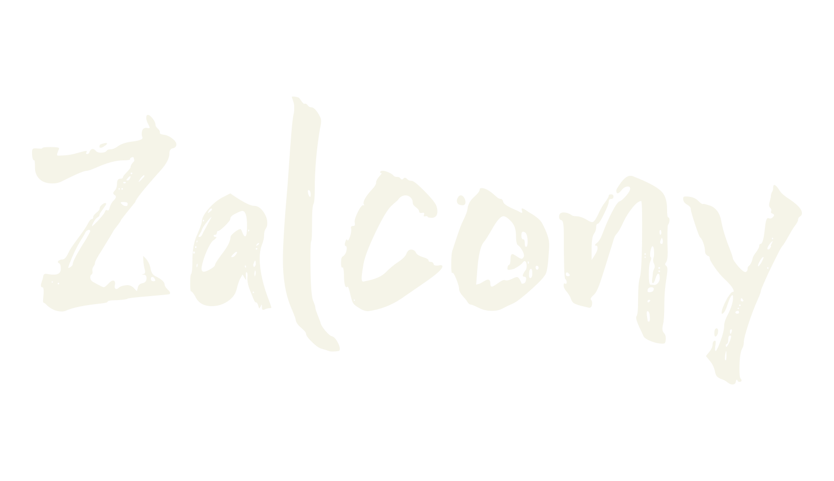 Zalcony, brush font preview
