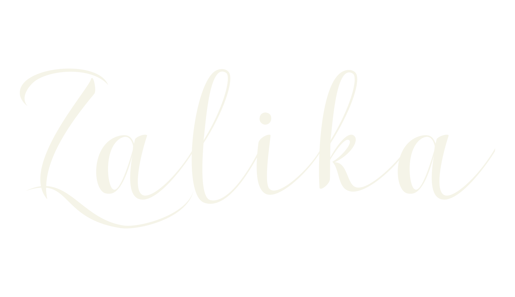 Zalika, cursive font preview