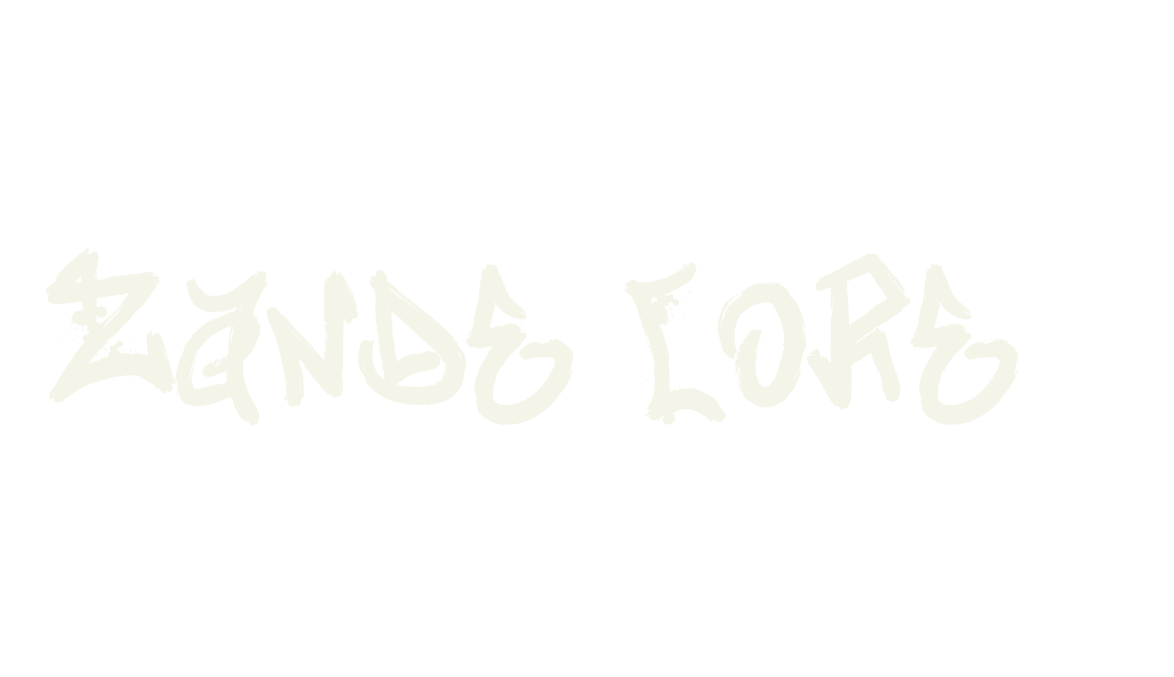 Zande Cores, graffiti font preview