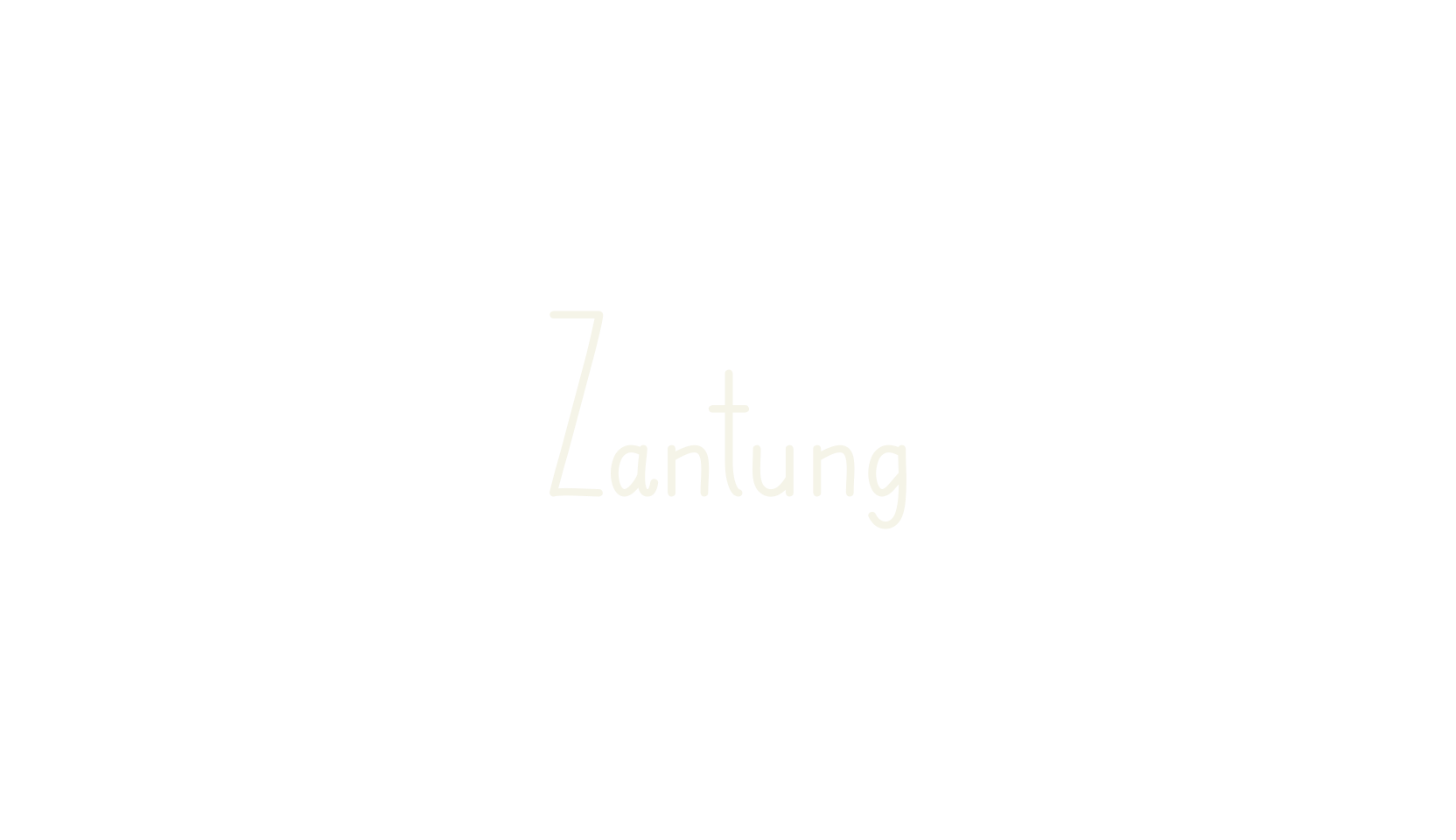 Zantung, handwriting font preview