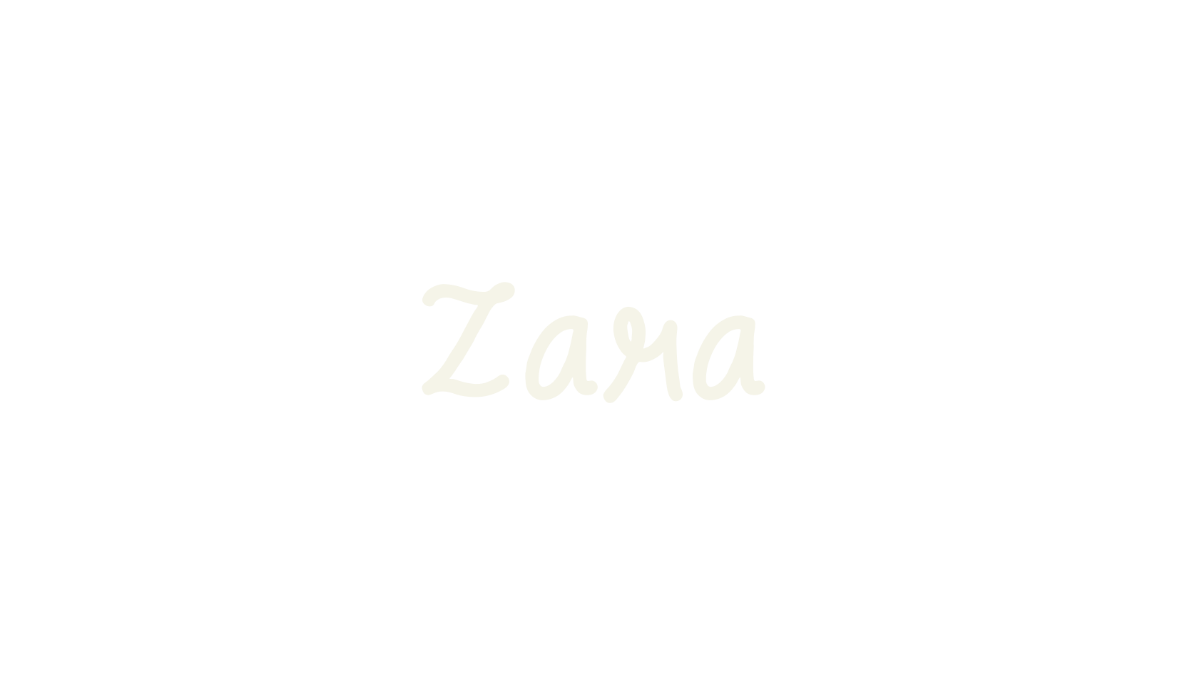 Zara, cute font preview