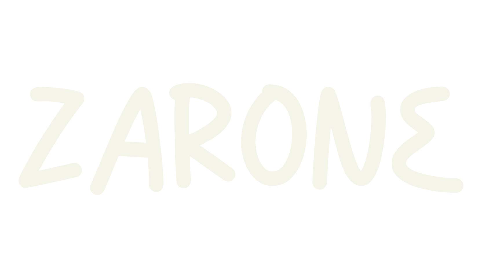 ZARONE, modern font preview