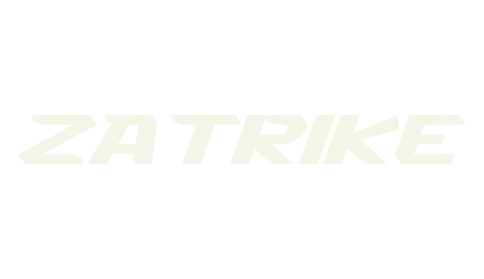 Zatrike, racing font preview