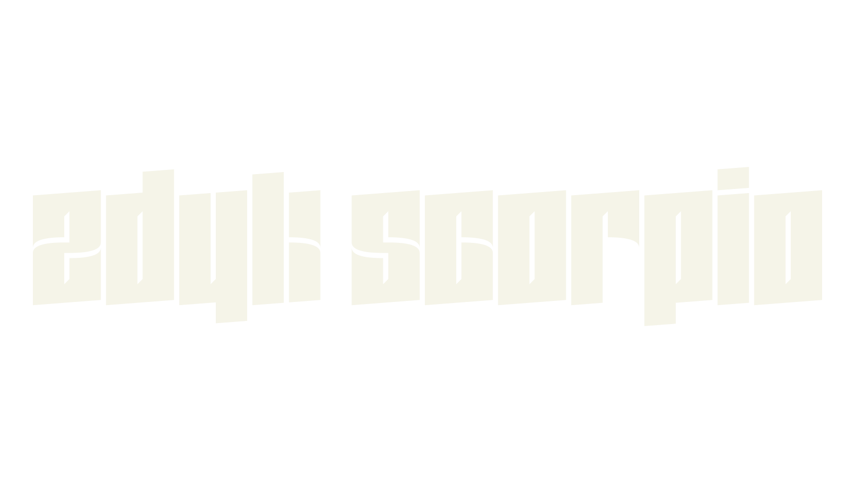 Zdyk Scorpio, display market font preview