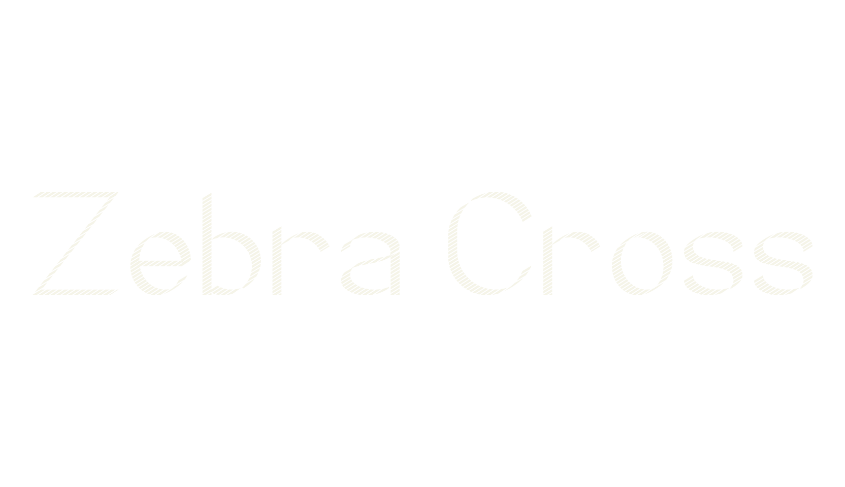 Zebra Cross, display market font preview